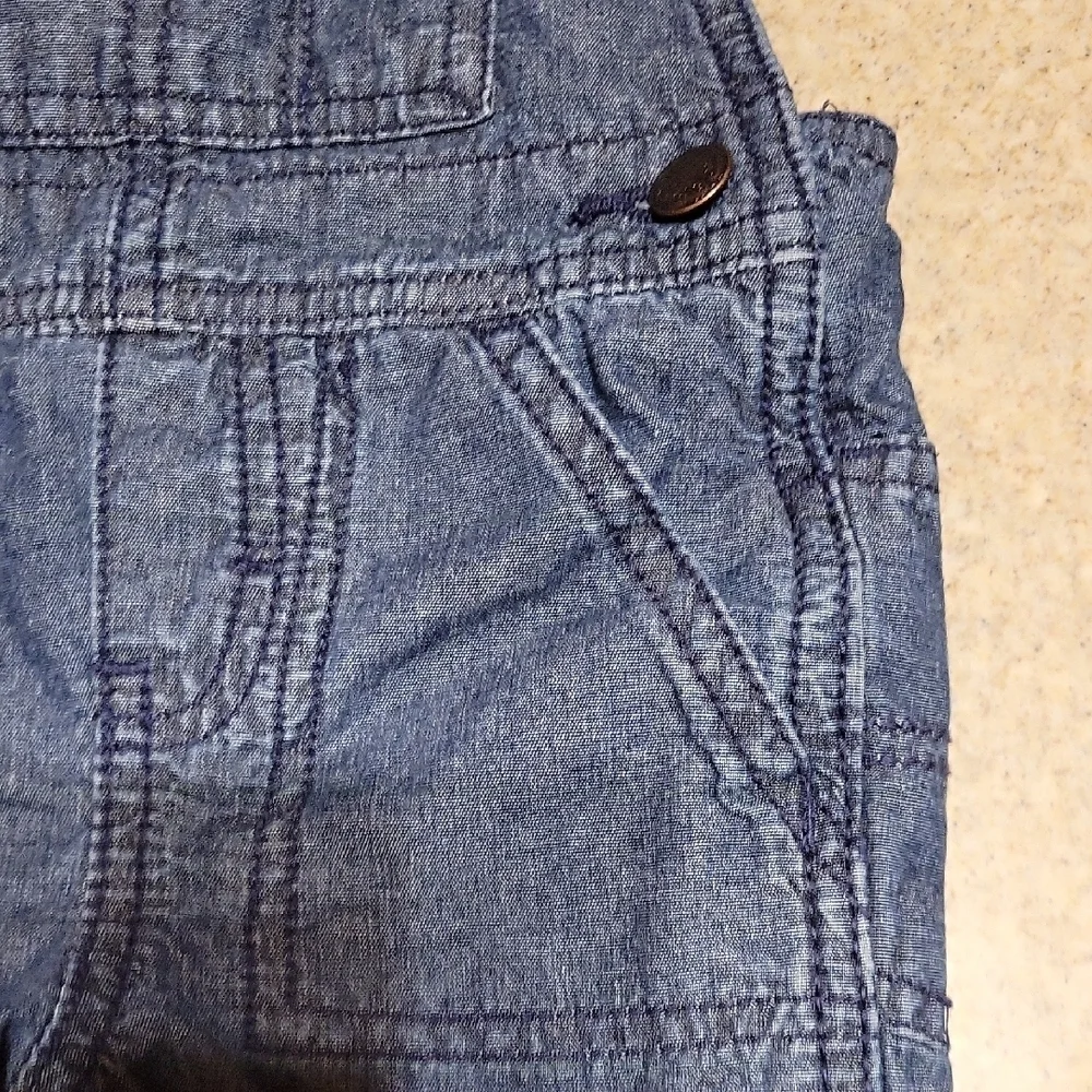 OshKosh B'gosh Classic Blue Kids Overalls with inside lining size 18 Months
